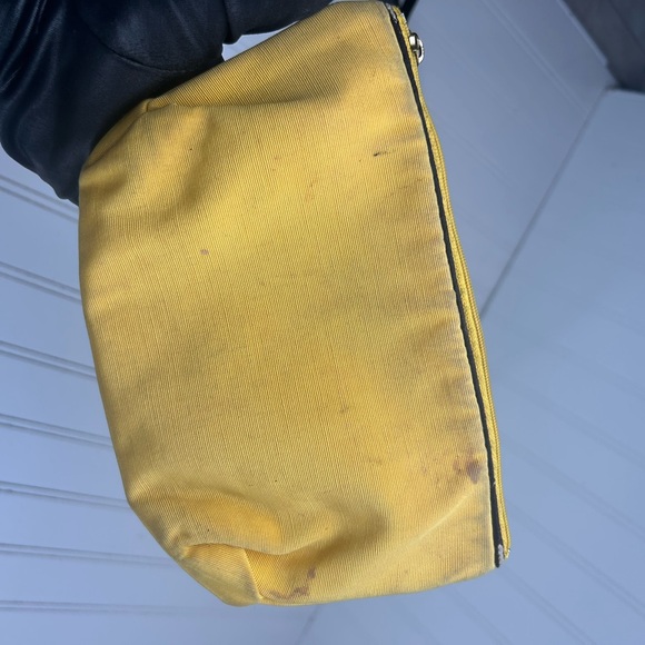 Christian Dior Vintage Yellow Pouch with CD Monogram - Picture 5 of 8